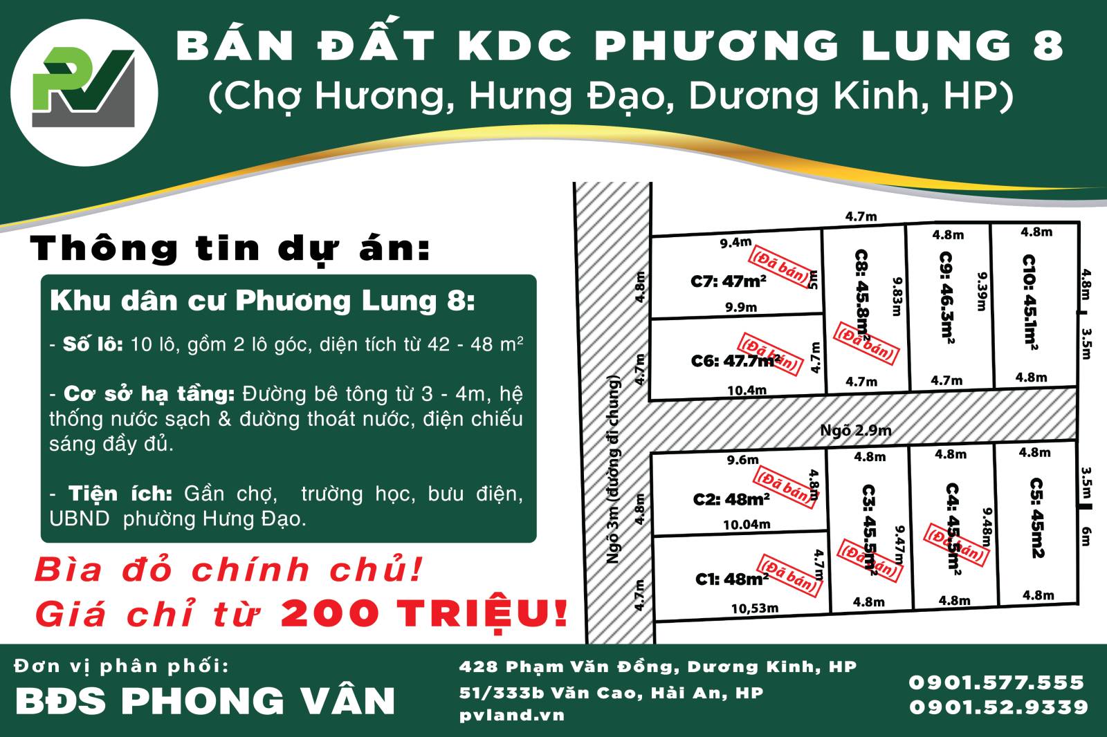 KẾT THÚC DỰ ÁN KDC PL 8 – BÁN 2 LÔ ĐẤT CUỐI CÙNG