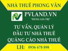 Công ty PHONG VÂN cho thuê nhà mặt đường Nguyễn Tường Loan